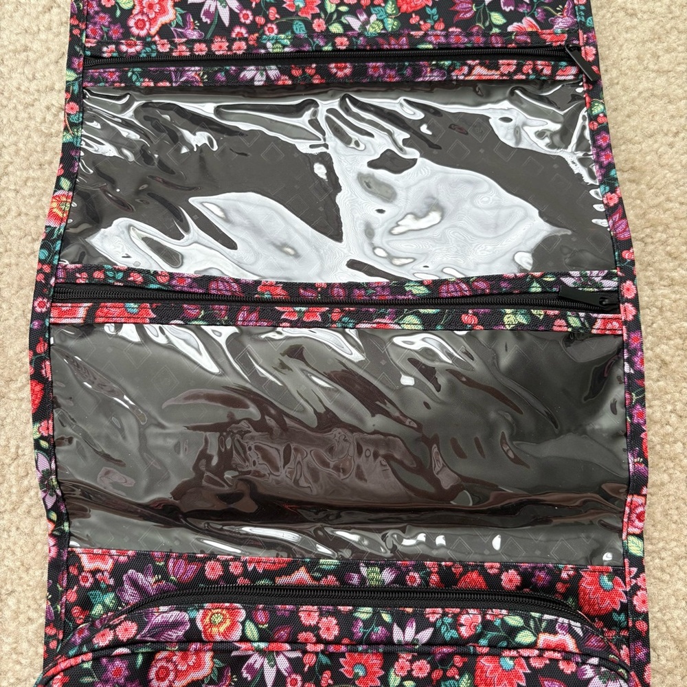 Vera Bradley Floral Travel Toiletries/Makeup Bag - Picture 4 of 9